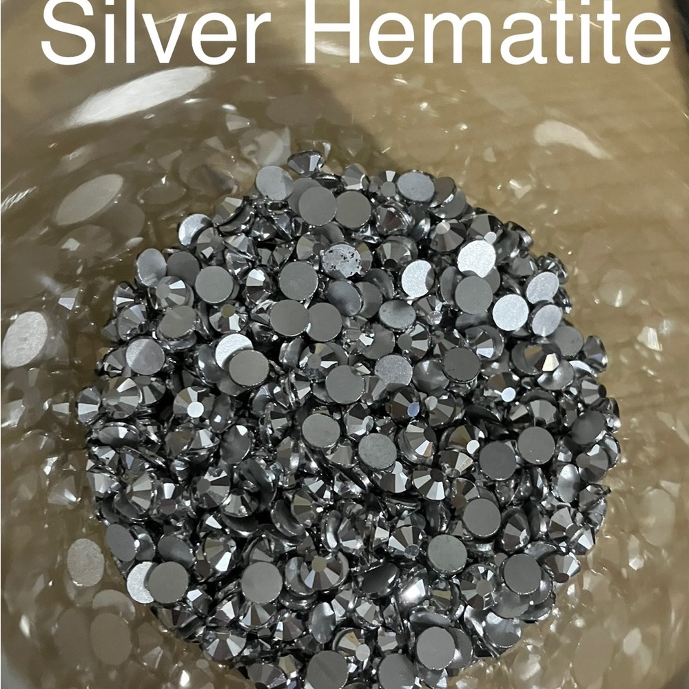 Ss20 Silver Hematite Flatback rhinestones